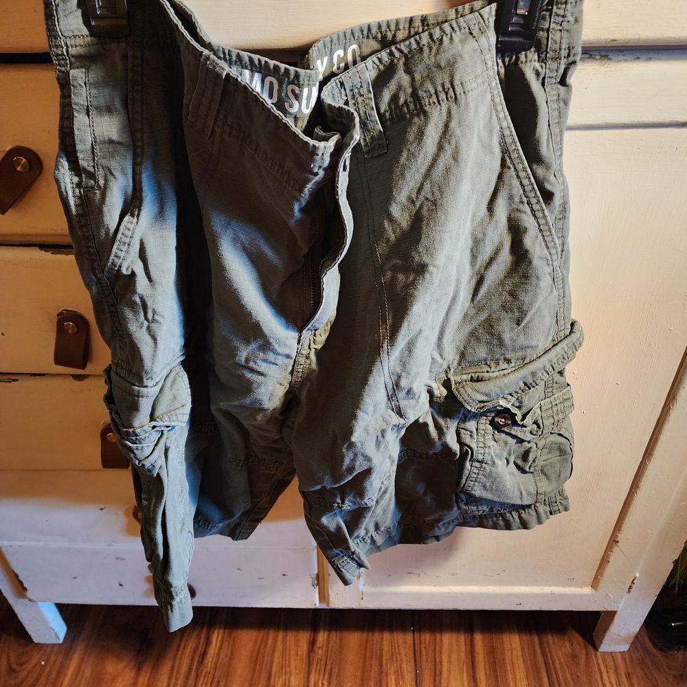 Mossimo Supply Co. Olive Cargo Shorts